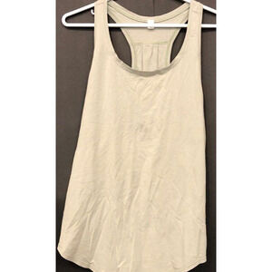 SIZE 8 UNISEX LULULEMON KHAKI TANK TOP
